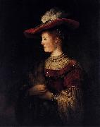 Rembrandt Peale Saskia in Pompous Dress France oil painting artist